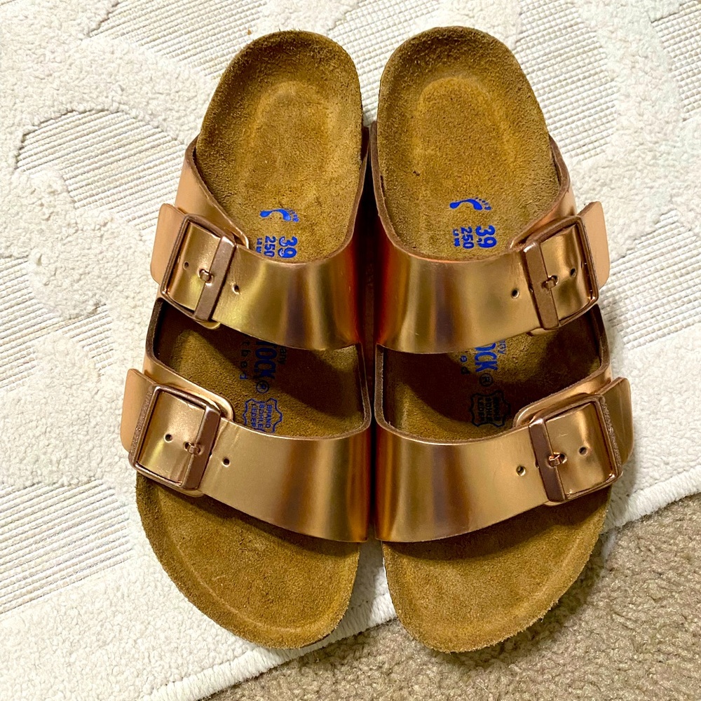 Birkenstock Rose Gold Sandals